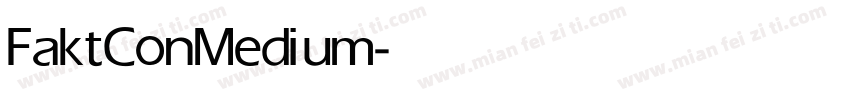 FaktCon Medium字体转换